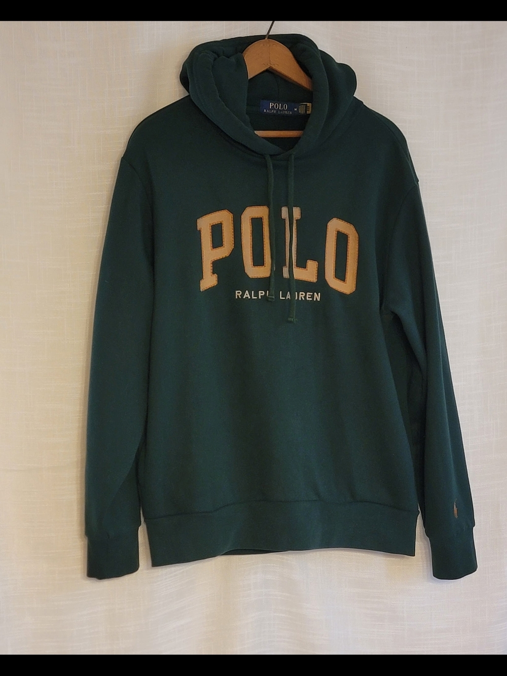 Polo Ralph Lauren Forest Green Spellout Varsity Hoodie M
